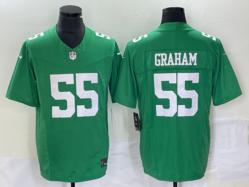 Men's Philadelphia Eagles #55 Brandon Graham Green F.U.S.E. Vapor Untouchable Stitched Football Jersey - Click Image to Close